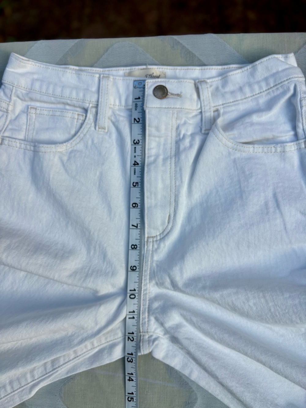 Universal Thread High Rise Wide Leg White Denim Jeans Size 6R NWOT - Picture 6 of 16